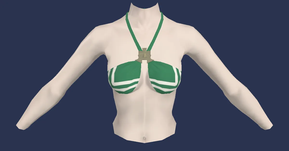 3D-Ansicht von Grünes Bikinitop