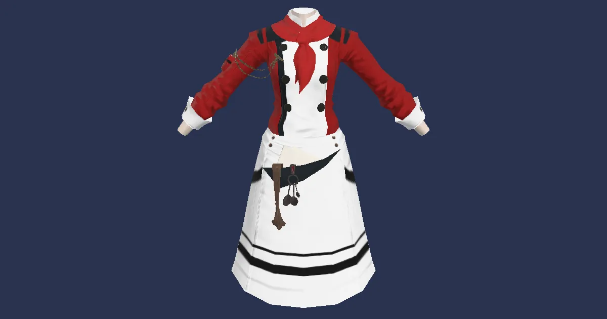 Valentione Apron - 3D render