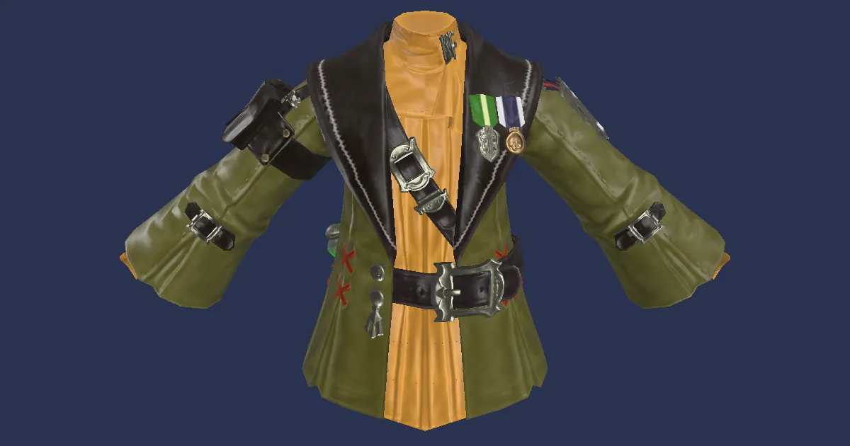 Scholar's Gown - 3D render