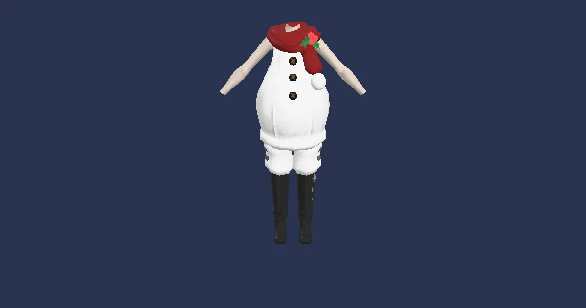 Rendu 3D de Corps de bonhomme de neige