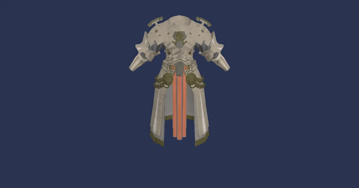 Adamantite Lorica of Fending - 3D render