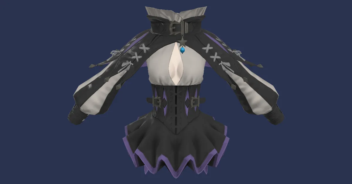 Chimerical Felt Coat of Casting - 3D render