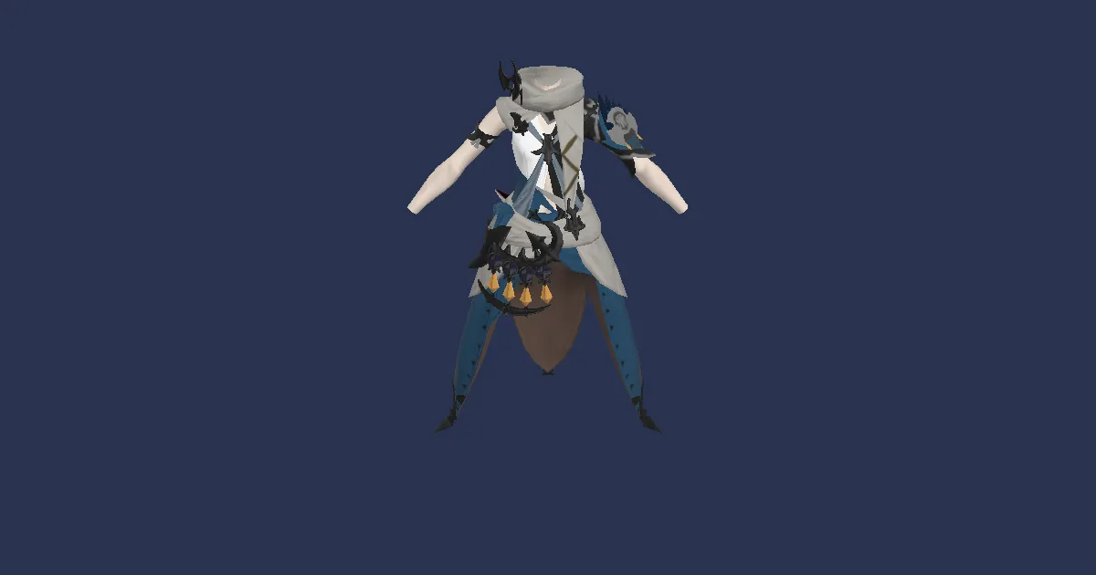 Chimerical Felt Tabard of Striking - 3D render