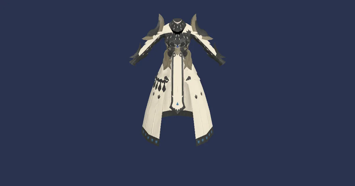 3D-Ansicht von Chimärenfilz-Robe der Heilung