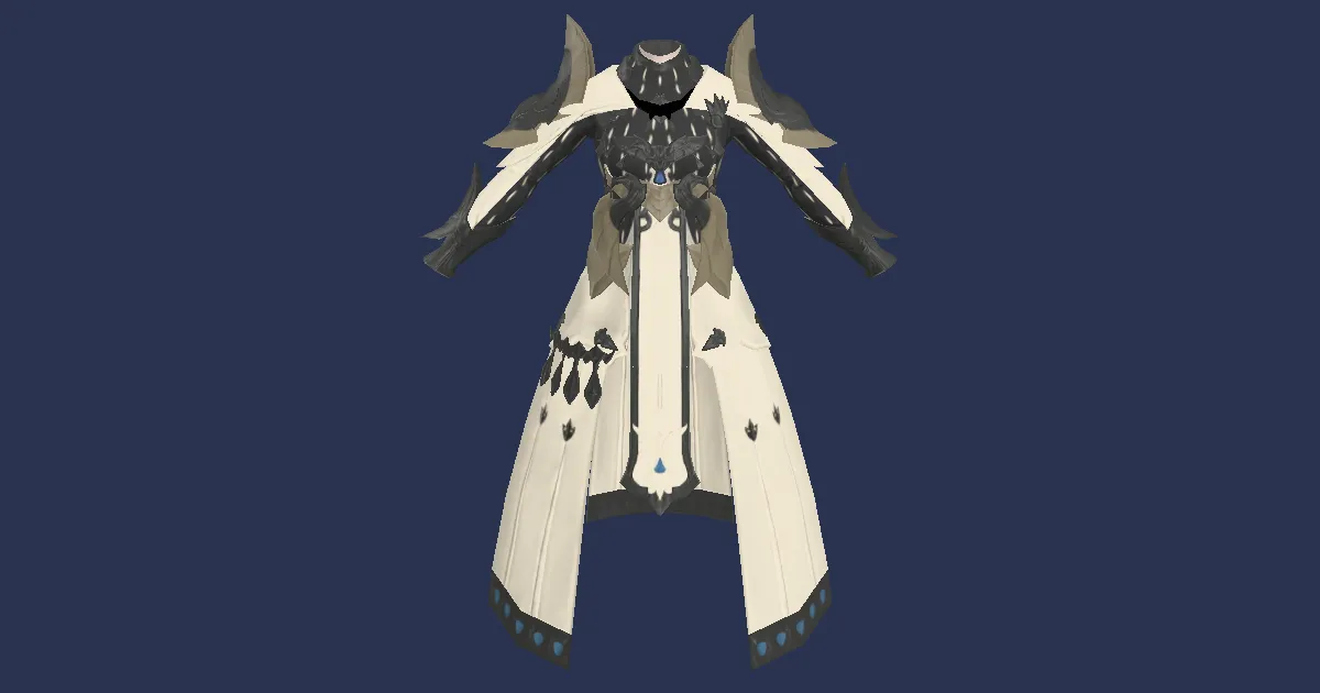 Rendu 3D de Robe de soigneur en feutre chimérique