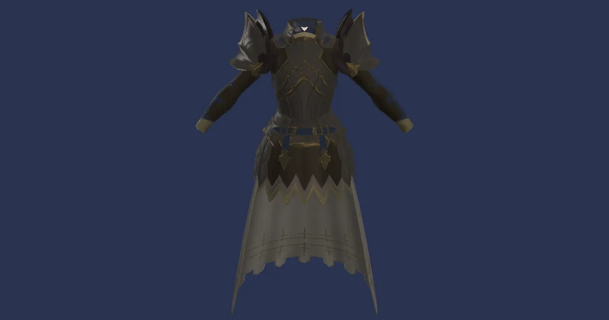 Adamantite Armor of Maiming - 3D render