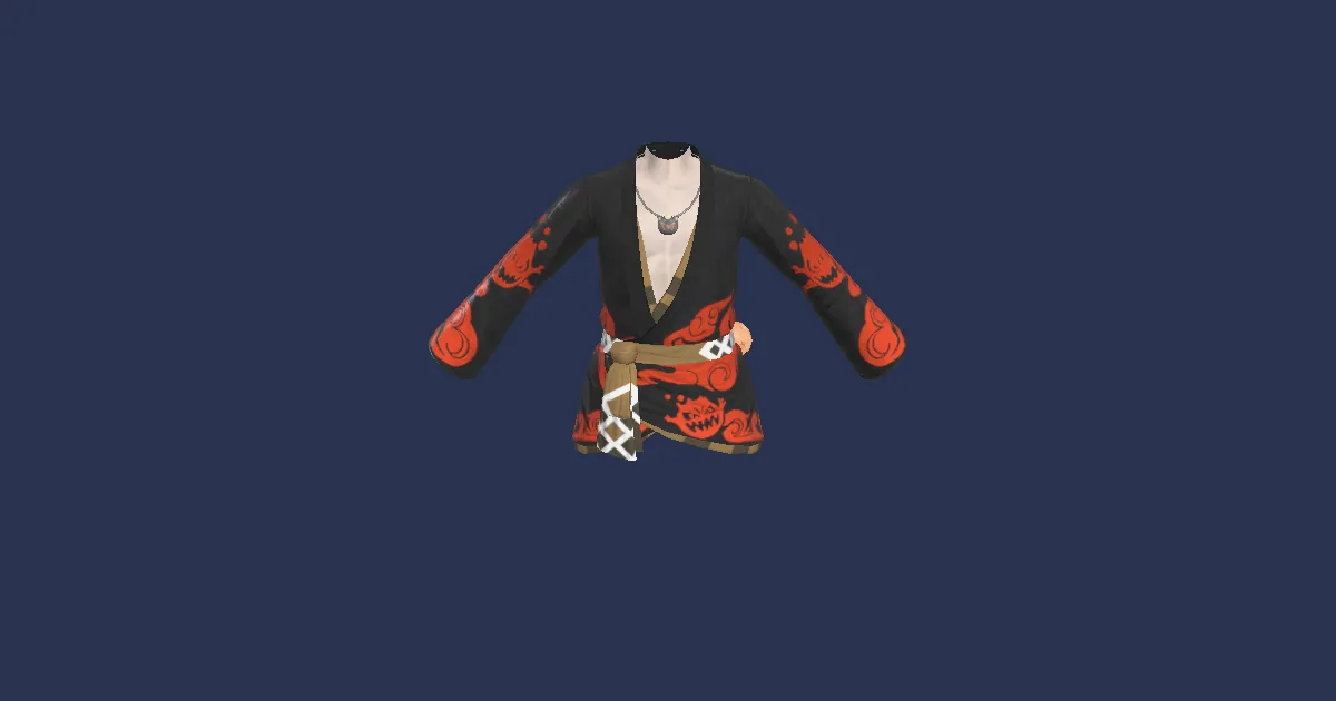 Lord's Yukata (Blackflame) - 3D render