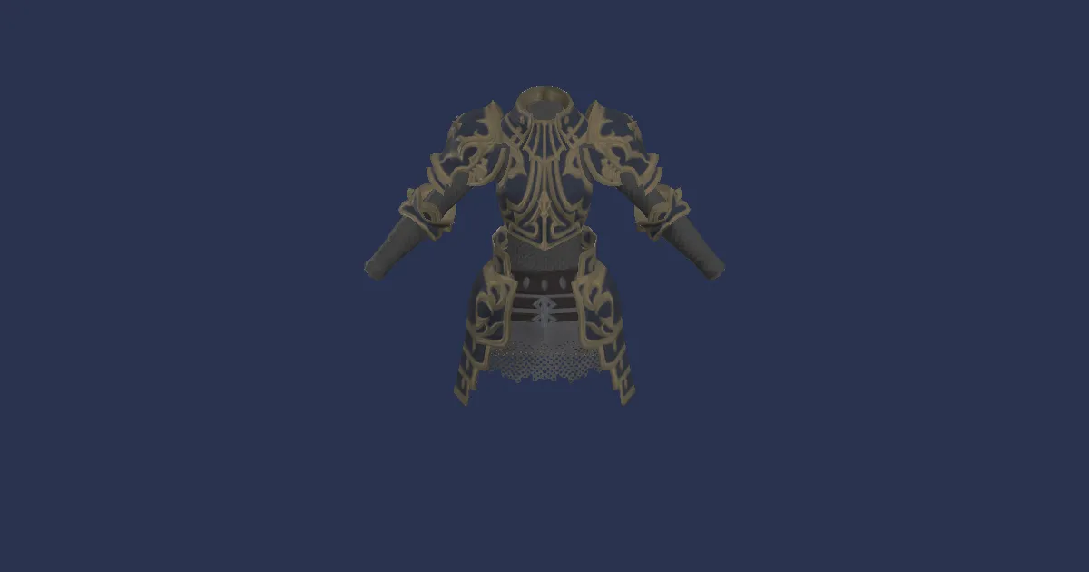 Mythrite Hauberk of Fending - 3D render