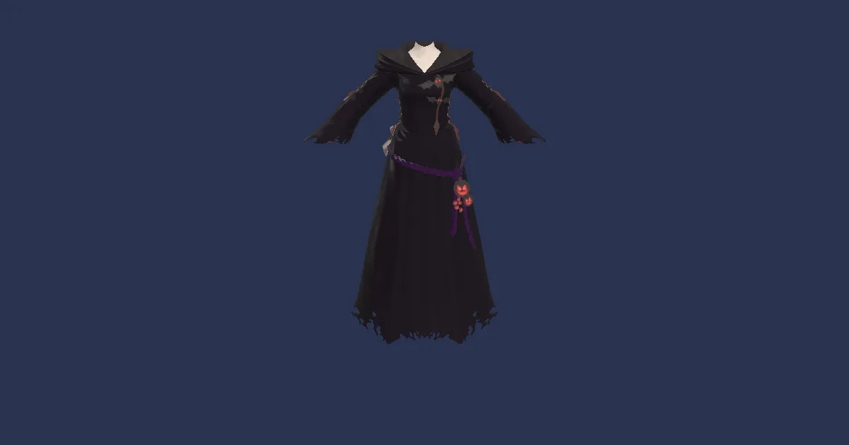 Rendu 3D de Robe d'effroi