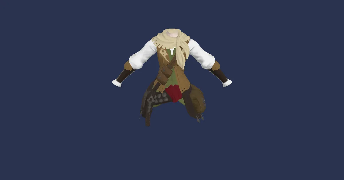 Dhalmelskin Vest - 3D render