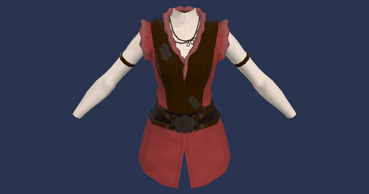 3D-Ansicht von Rubinbaumwoll-Strickjacke des Spähens