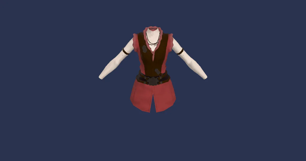 3D-Ansicht von Rubinbaumwoll-Strickjacke des Spähens