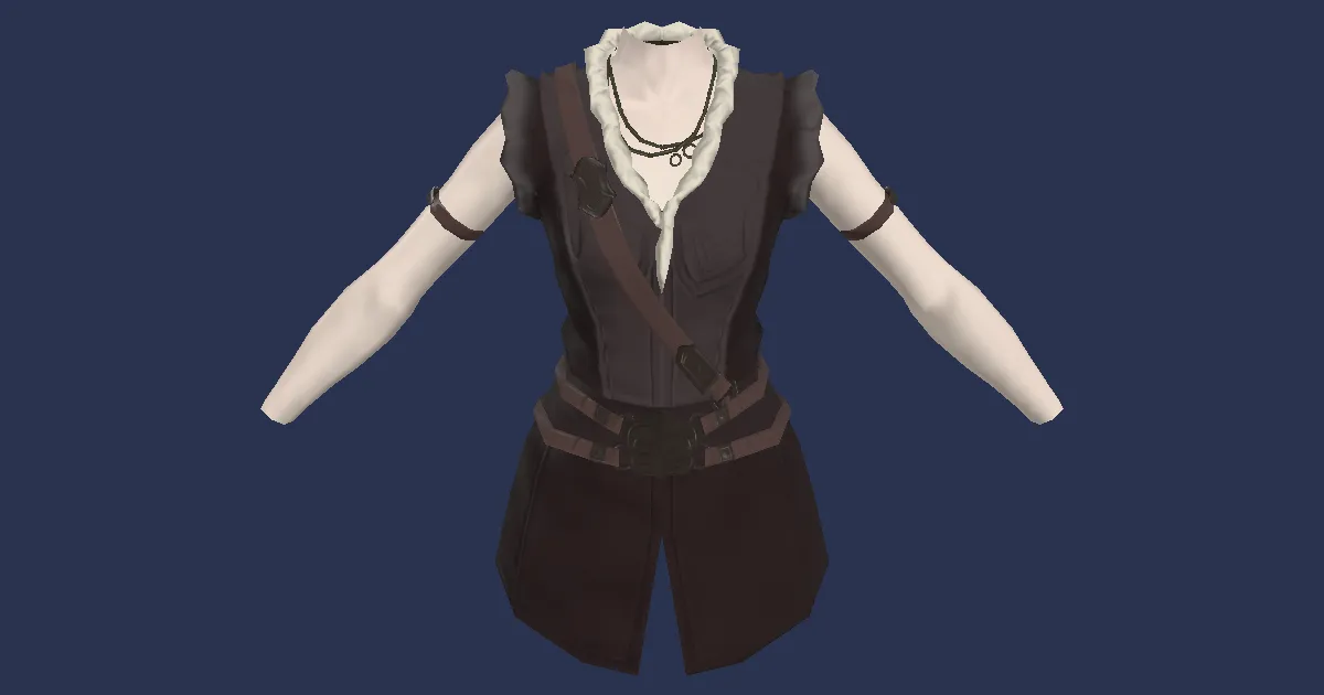 3D-Ansicht von Verschlissene Schlangenbiss-Strickjacke
