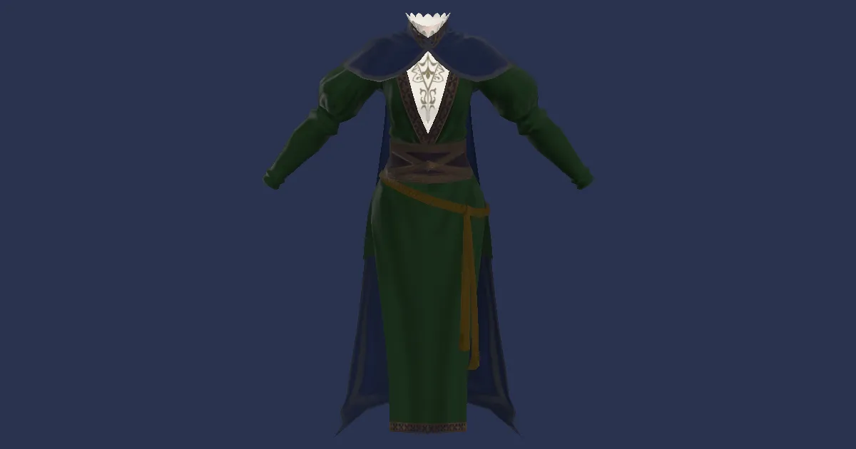 Ruby Cotton Chasuble - 3D render