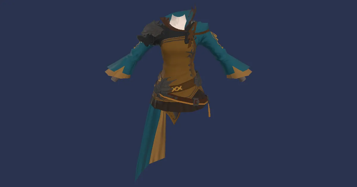 Kudzu Tunic of Aiming - 3D render