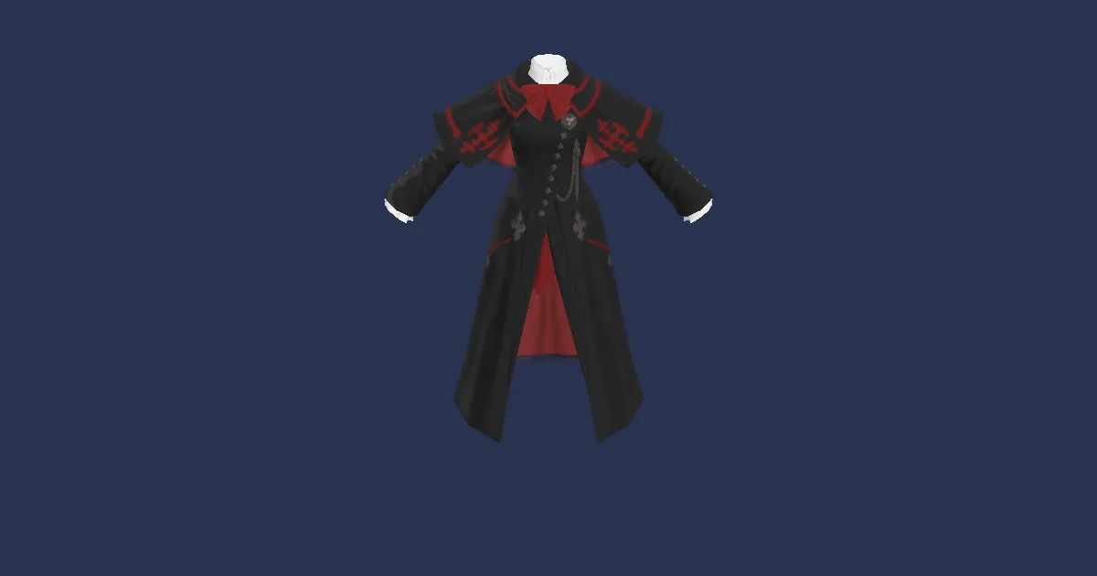 Scholasticate Coat - 3D render