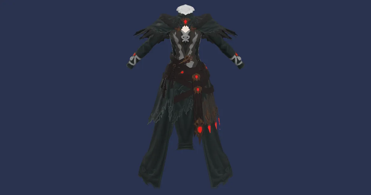 Augmented True Linen Robe of Casting - 3D render