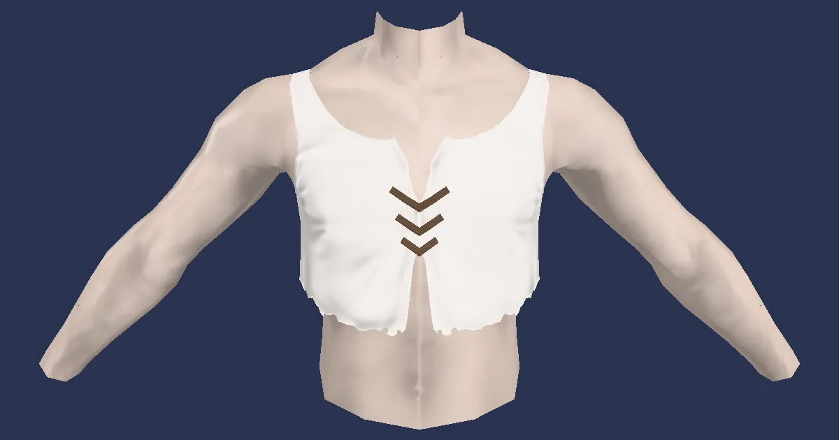 Southern Seas Vest - 3D render