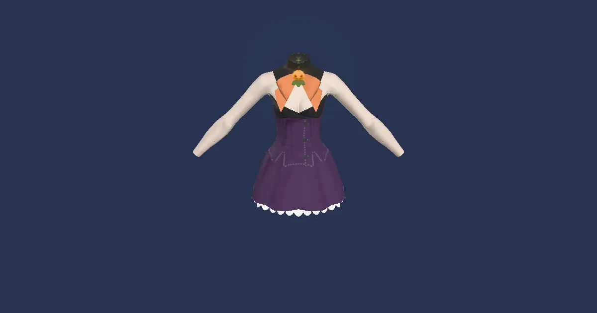 Witch's Coatee - 3D render