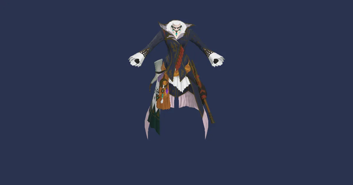Antiquated Storyteller's Coat - 3D render