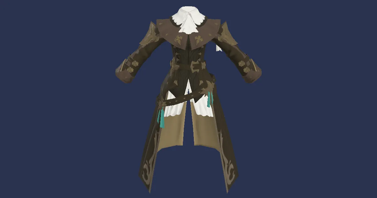 Rendu 3D de Manteau de duelliste rebelle