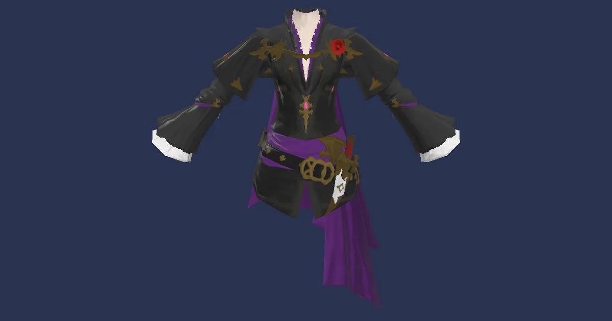 Rendu 3D de Manteau de voleur fantôme
