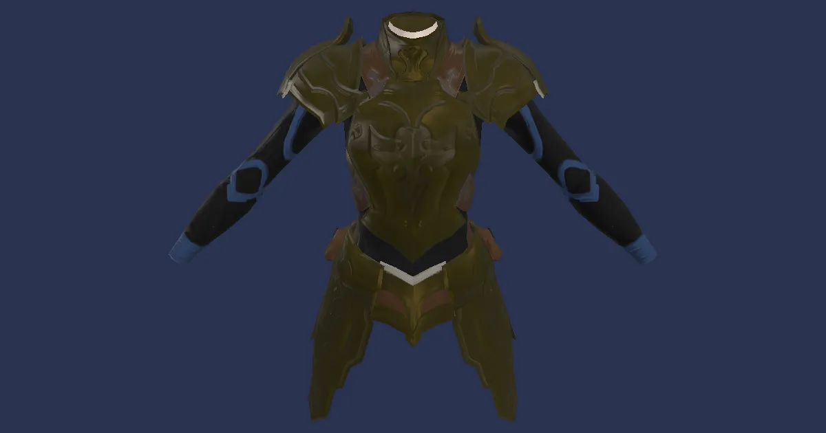 Bluespirit Cuirass of Fending - 3D render