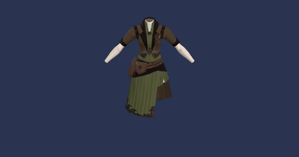 Pixie Cotton Apron of Crafting - 3D render
