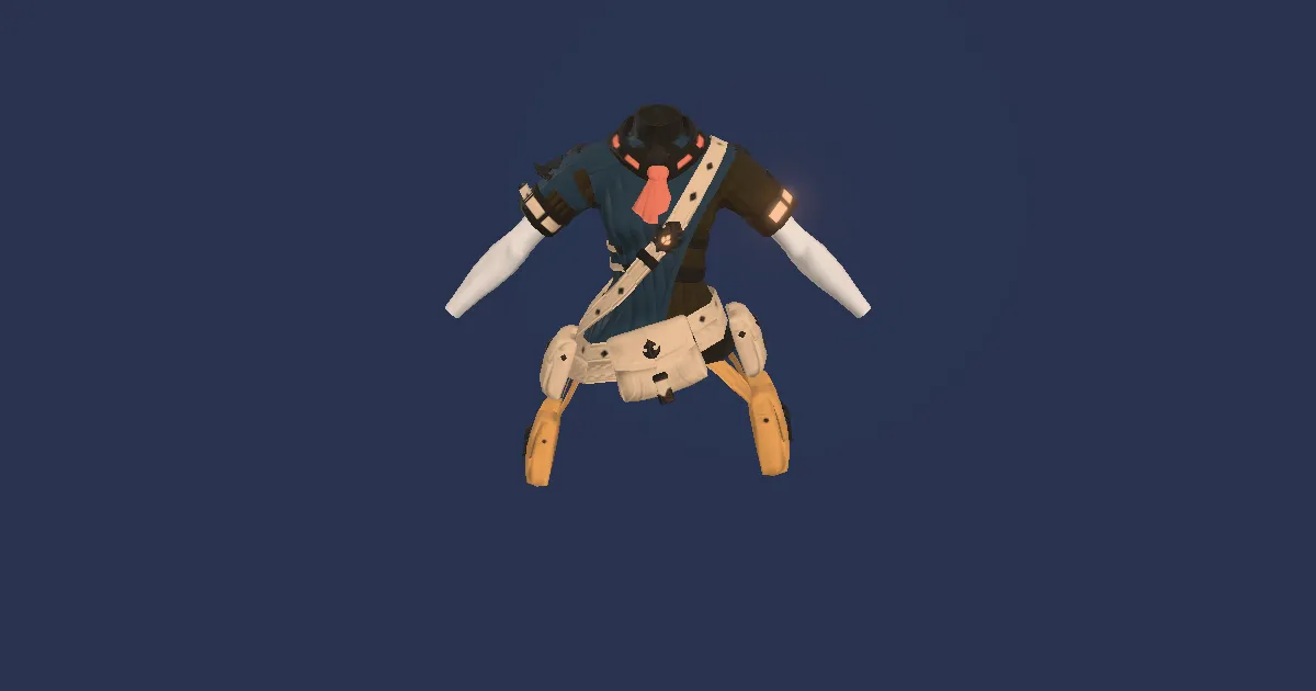Atrociraptorskin Vest of Gathering - 3D render