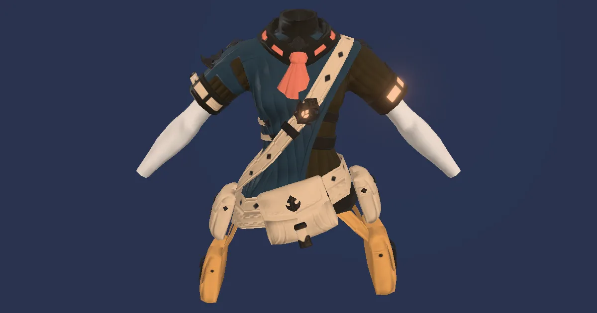 Atrociraptorskin Vest of Gathering - 3D render