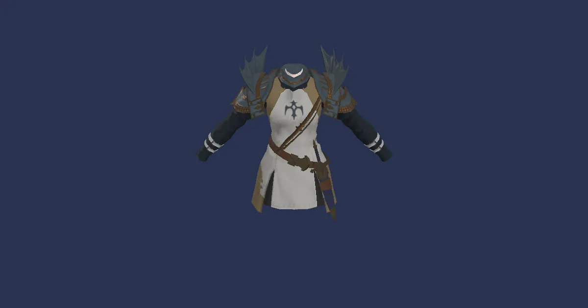 Doman Steel Tabard of Maiming - 3D render