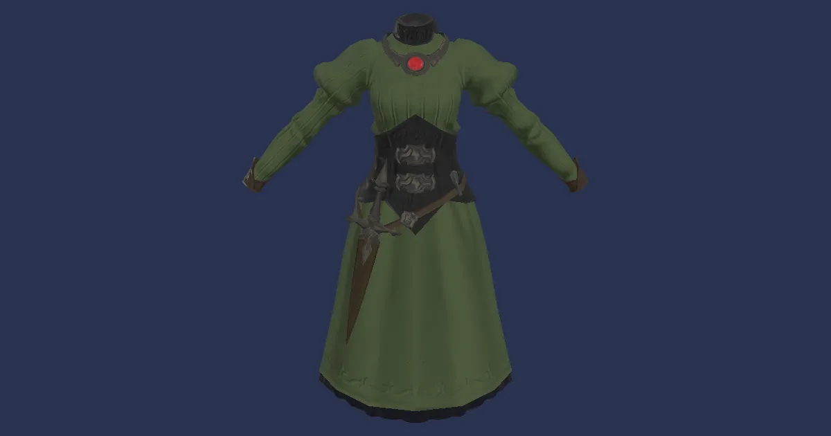 Iridescent Top of Casting - 3D render