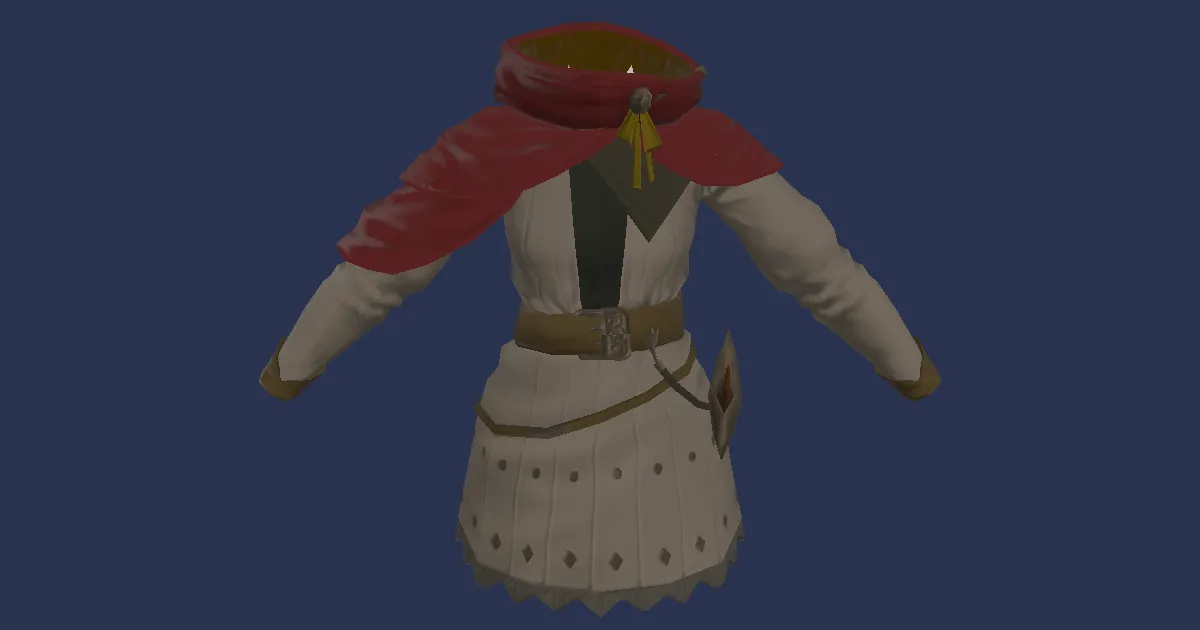 Rendu 3D de Doublet armant d'agresseur en soie iridescente