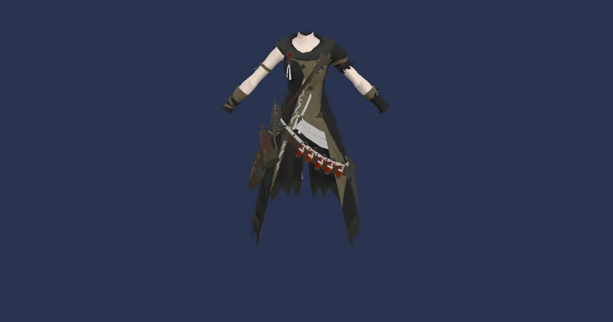 Twinsilk Robe of Aiming - 3D render