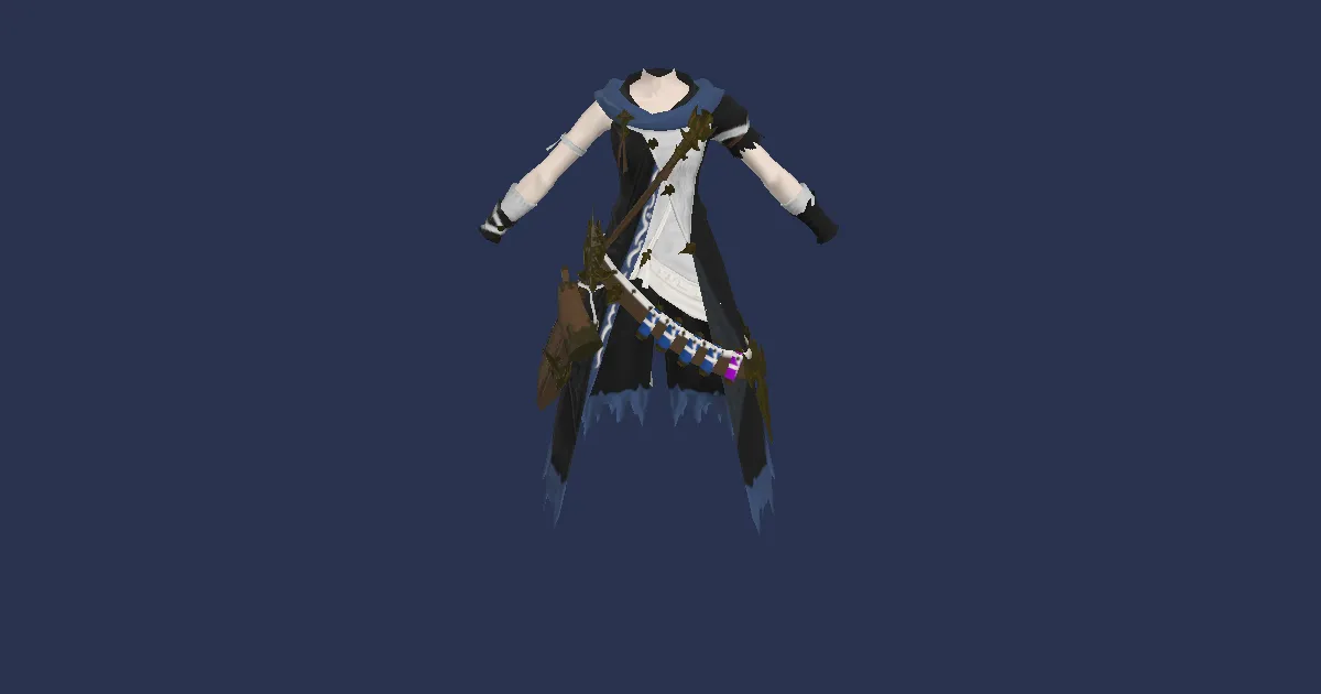 Rendu 3D de Robe de soigneur en coton pixie