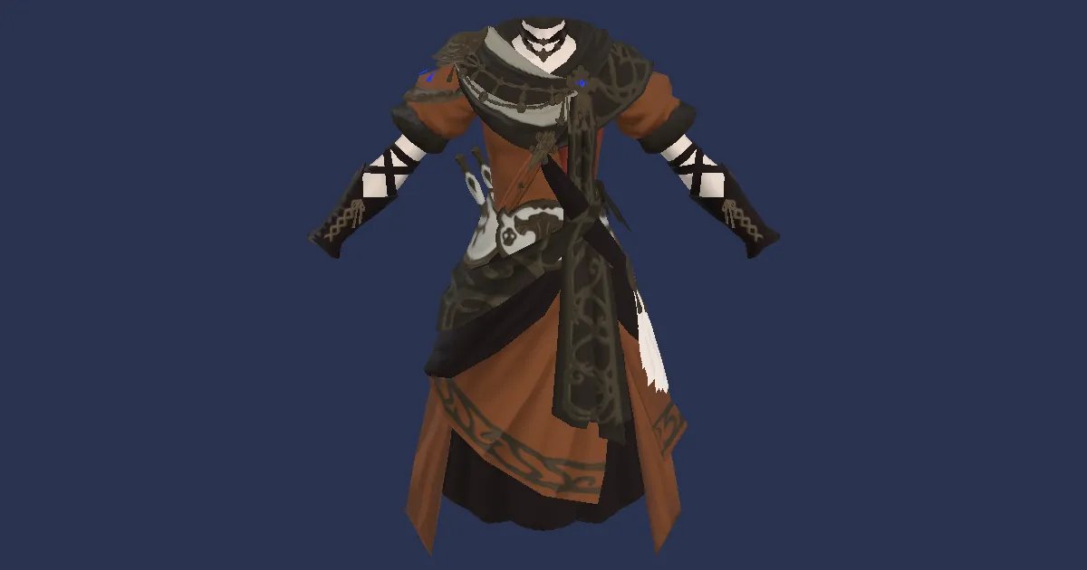 Ovim Wool Tunic of Casting - 3D render