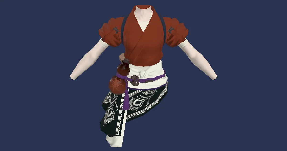 Darkhempen Tabigoromo - 3D render