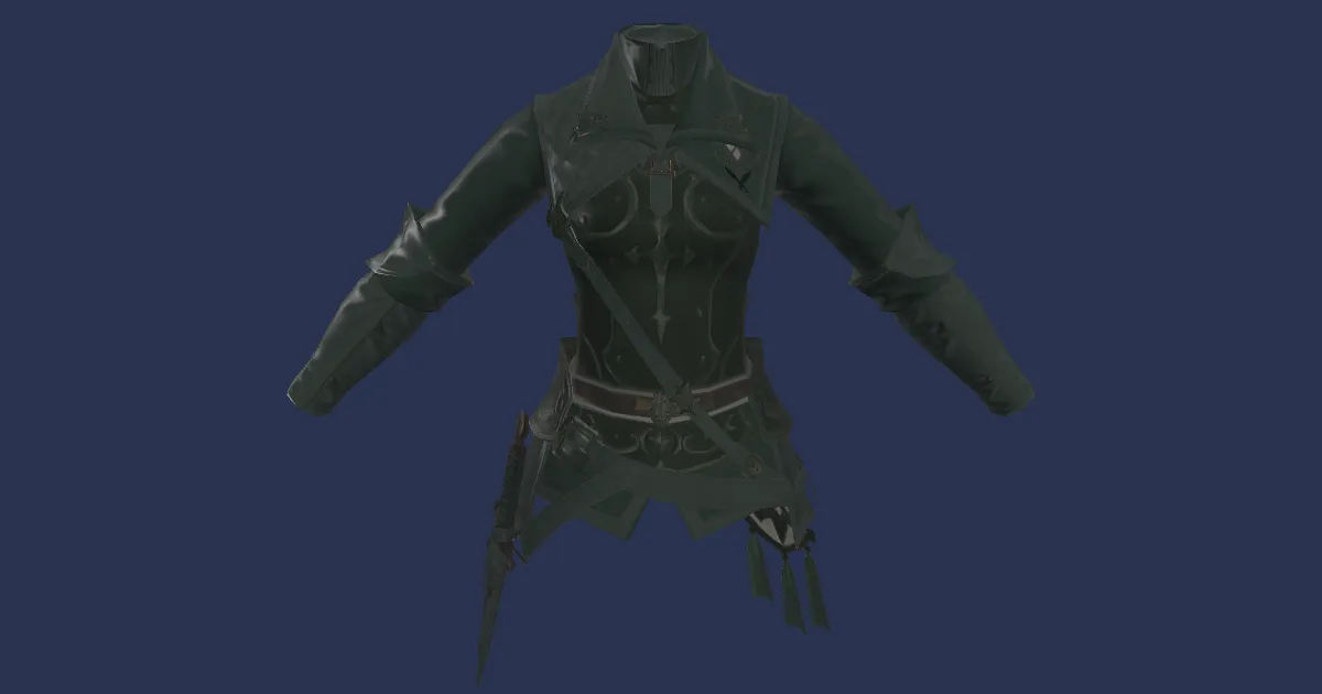 Gajaskin Jacket of Aiming - 3D render