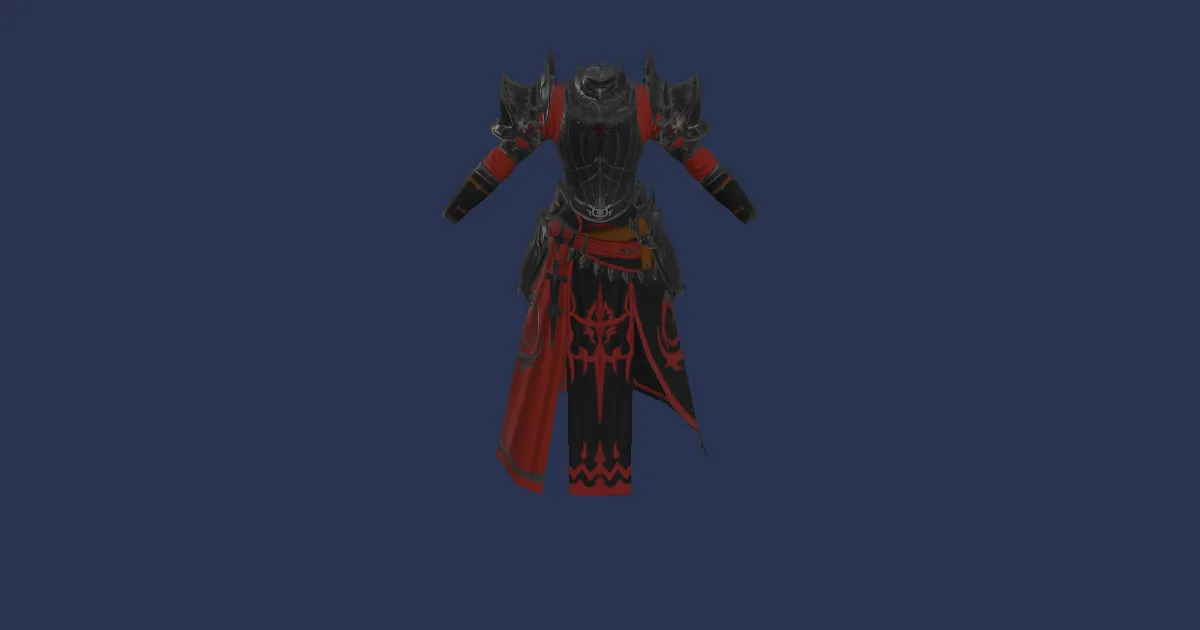 Rendu 3D de Cuirasse de protecteur de la Pleine-ombre améliorée