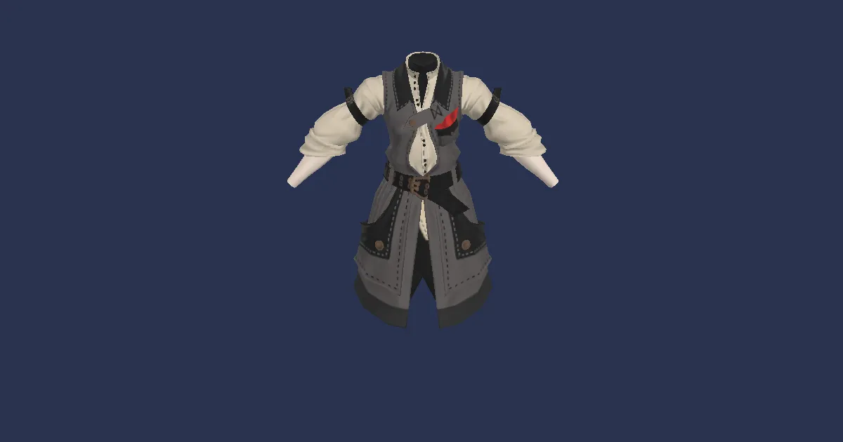Dwarven Cotton Jacket - 3D render