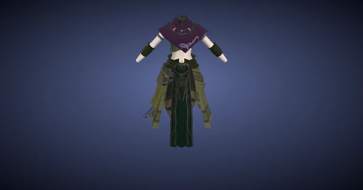 Sarcenet Chestwrap of Scouting - 3D render