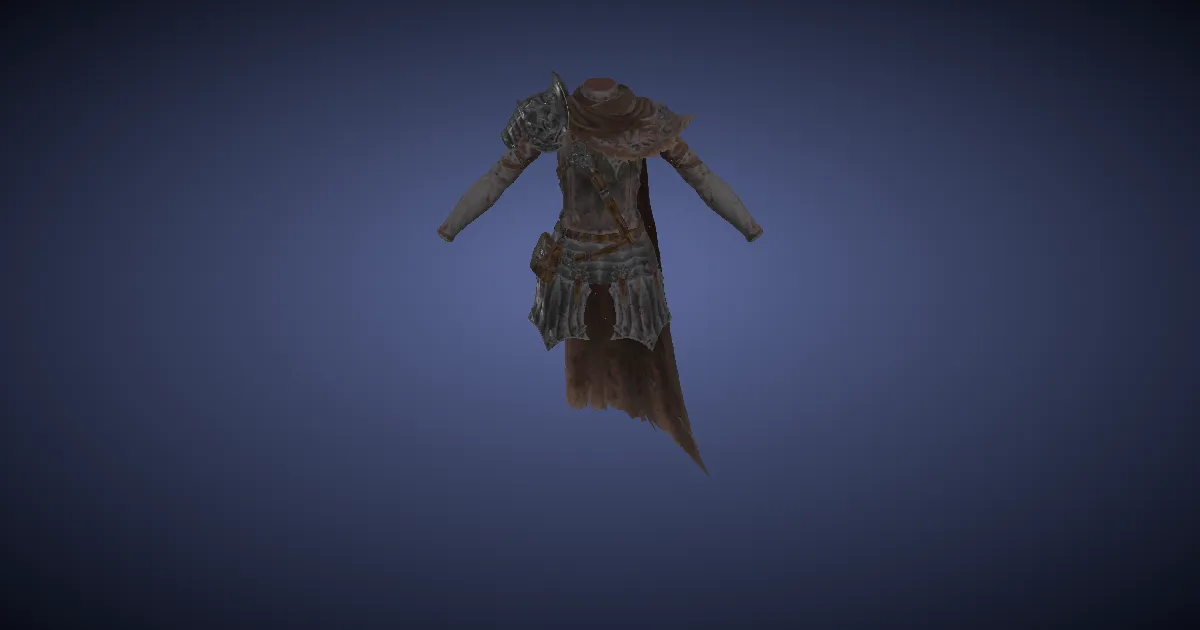 Rendu 3D de Cuirasse d'abatteur de rôdeur des cryptes améliorée