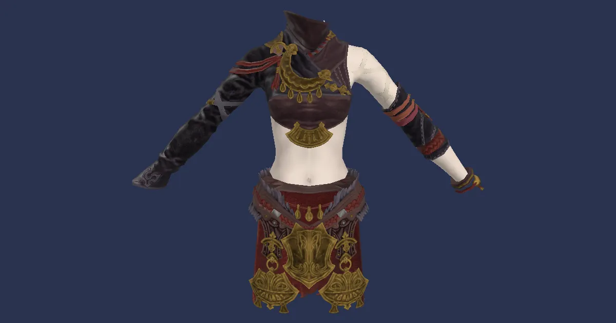 Paglth'an Chestwrap of Casting - 3D render