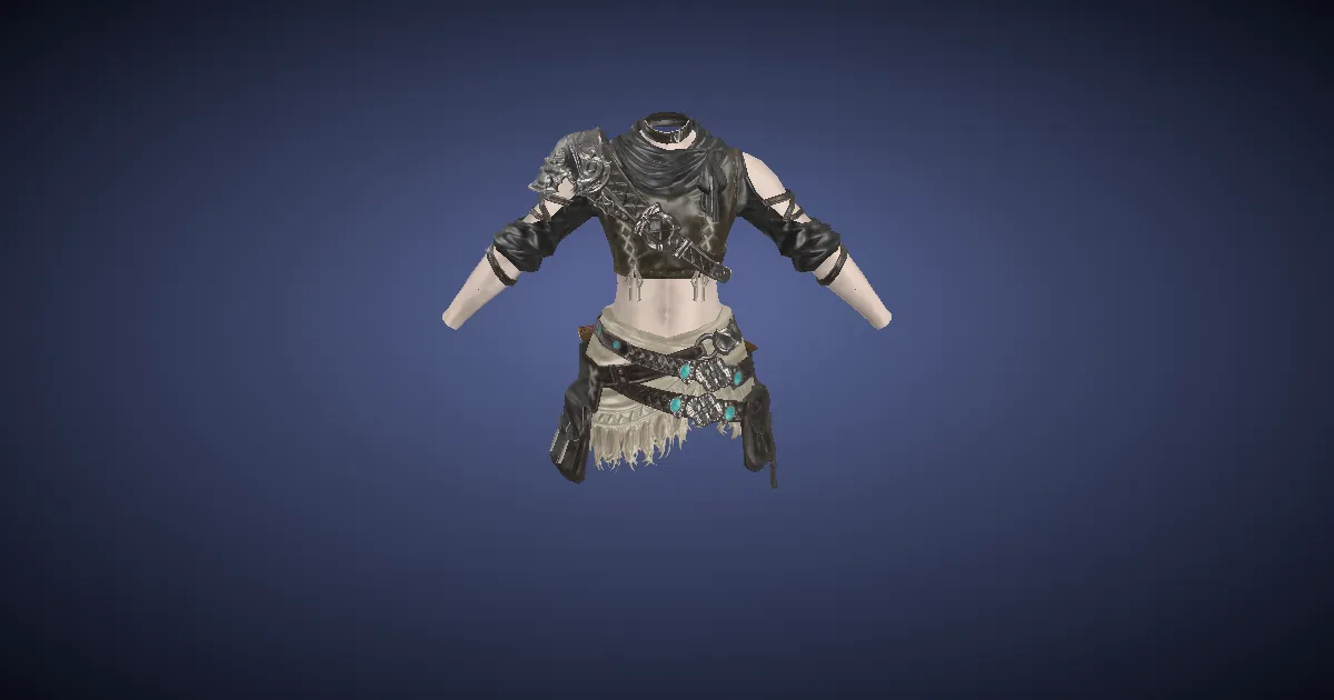 Rendu 3D de Harnais viéra