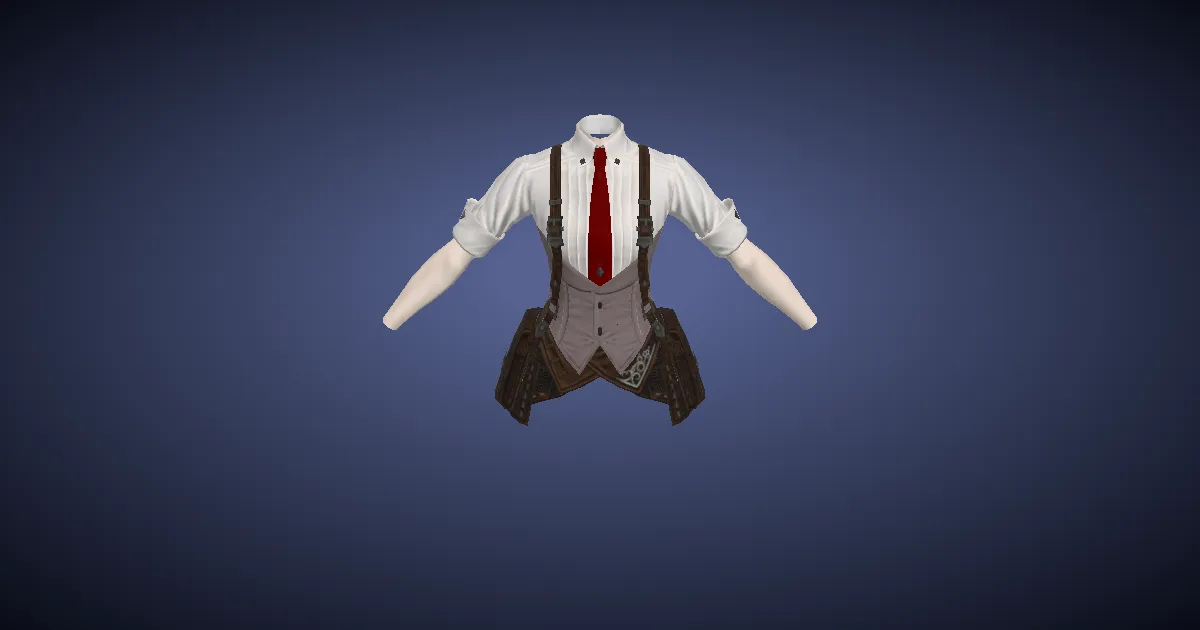 Sarcenet Work Shirt of Crafting - 3D render