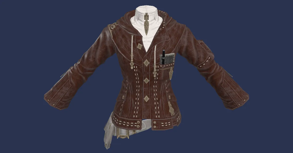 Sarcenet Jacket of Gathering - 3D render