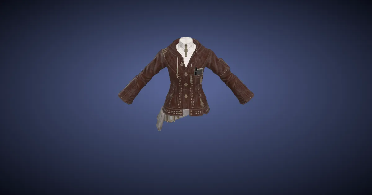 Sarcenet Jacket of Gathering - 3D render