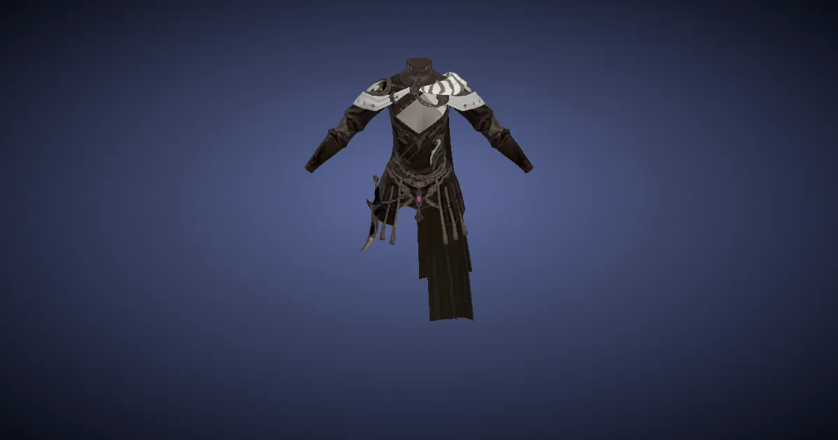 3D-Ansicht von Modifiziertes Mondgesandten-Gambeson des Spähens