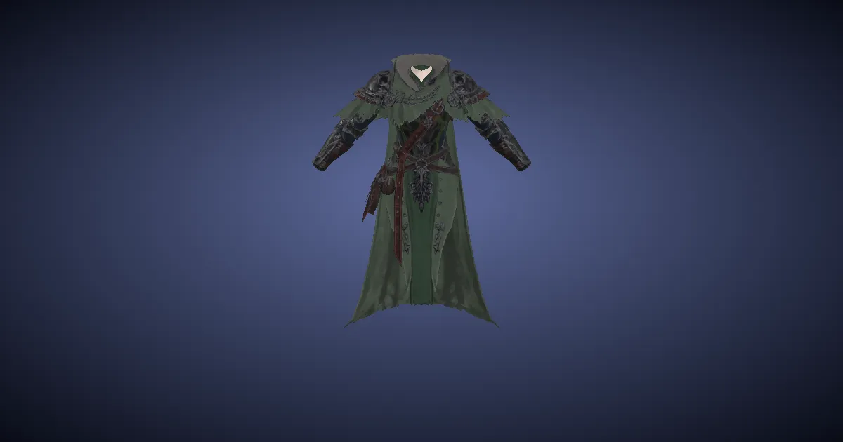 Ruthenium Lorica of Maiming - 3D render