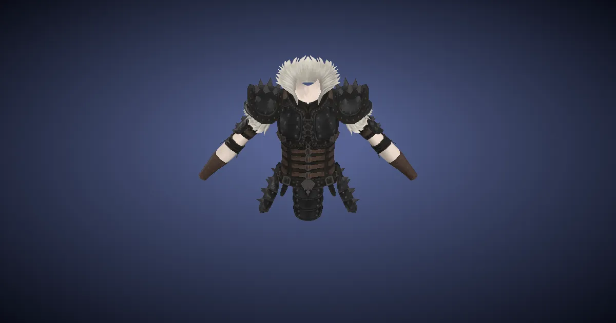 Titanium Gold Thornplate of Fending - 3D render